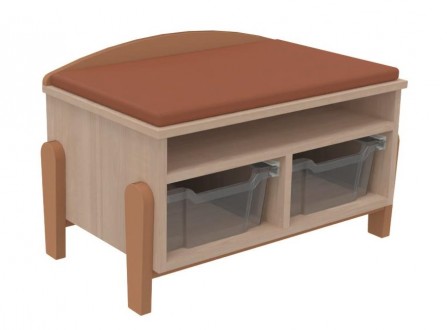 Banc avec rangement sous assise k'briol